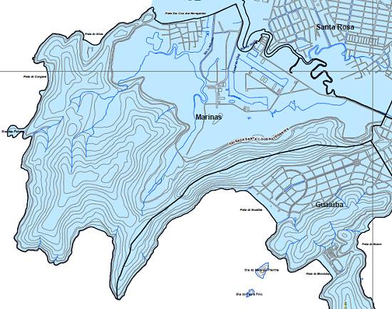 Clique na imagem para ver o mapa de bairros de Guaruj�