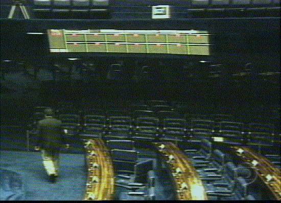 O famoso painel de vota��es, em vers�o 2001... Imagem: TV Globo, 27/3/2001