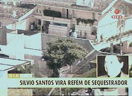 Captura de imagens de televis�o ao vivo da resid�ncia de S�lvio Santos, em 30/8/2001