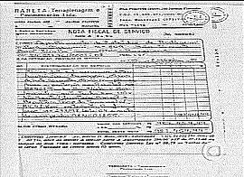 Documento inclu�do no processo (Imagem: Rede Globo de Televis�o, no Jornal Nacional de 4/12/2001)