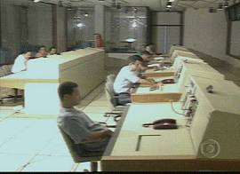 Base de Alc�ntara: captura de tela de reportagem da Rede Globo de Televis�o �s 0h06 de 24/10/2001