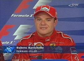 O piloto brasileiro - Imagem: TV Deutschewelle (Col�nia/Alemanha) - 12/5/2002