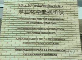 Sede da organiza��o em Haia, na Holanda (Imagem: Rede Globo de Televis�o, 22/4/2002, 20h52)