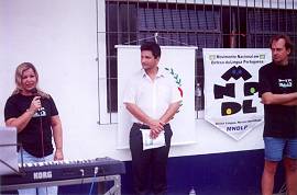 Herm�nia Cristina L.M.Teixeira, presidente do Elos Clube de Santos, falou sobre a parceria com o MNDLP