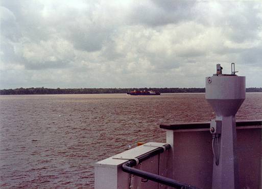 Cruzando com o navio Ana Lu�sa, tamb�m da armadora Alian�a