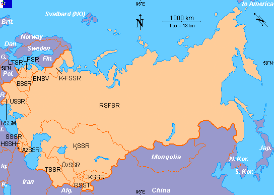 Mapa da antiga URSS/USSR old map � FOTW Flags Of The World