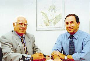 C�cero Bueno e Roberto Giannetti da Fonseca. Foto: Imprensa FCESP.