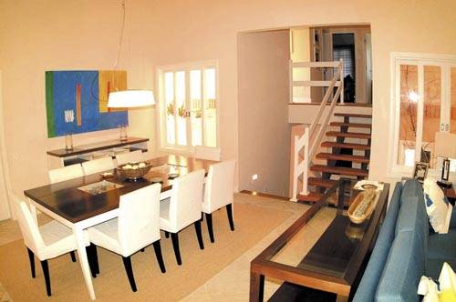 Sala do Residencial Mirantes da Fazenda: ilumina��o aproveita recursos naturais