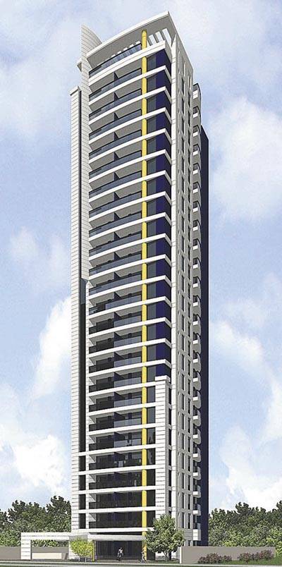 Torre com 138 apartamentos