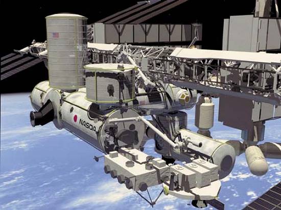 Se��o japonesa da ISS (Imagem: Nasa)