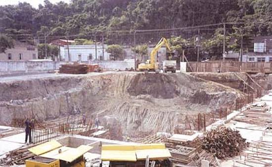 As obras de amplia��o