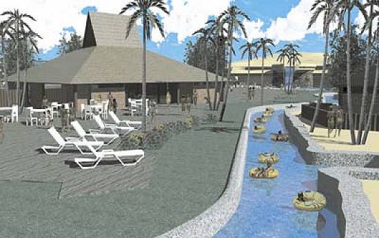 Projeto do Duna Water Park: no antigo Terminal Tur�stico do Balne�rio Paquet�