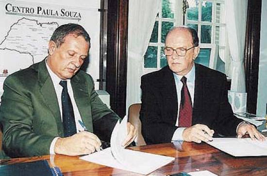 O prefeito Lairton Goulart e o secret�rio Ruy Altenfelder (Foto: Renata de Brito/PMB)