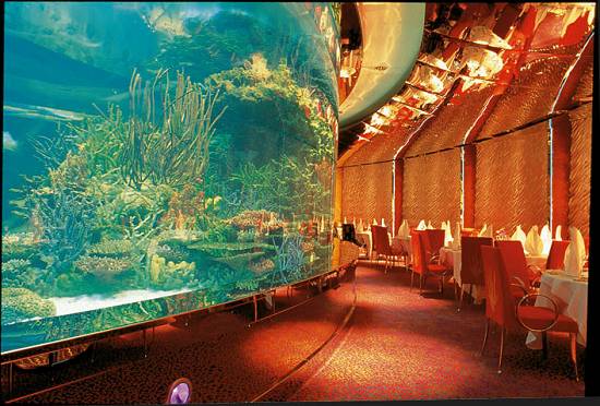 Restaurante Al Mahara, no Hotel Burj Al Arab