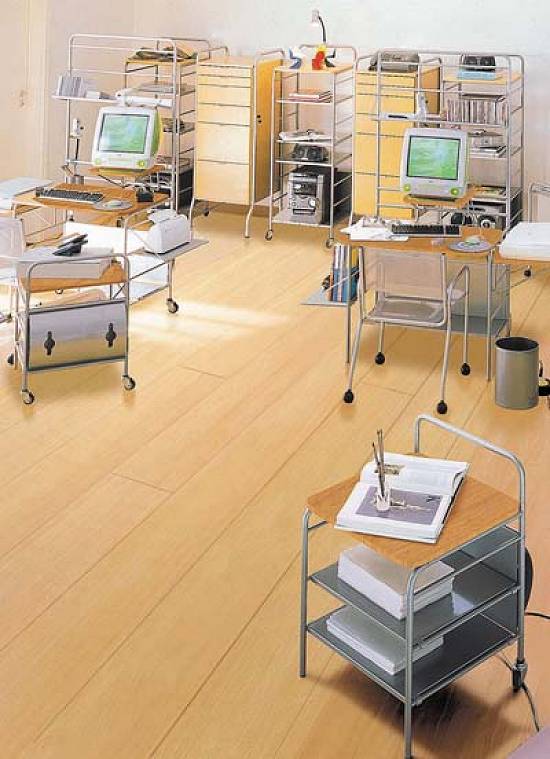 Melhor acabamento na solu��o de piso elevado para cabeamento