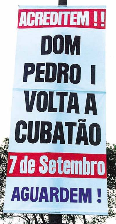 Banner anuncia o evento (Foto: Soraya Liguori)