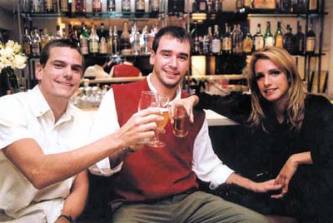 Adriano, Thirso e Manuela: os famosos do BBB (Foto: Marina Malheiros)