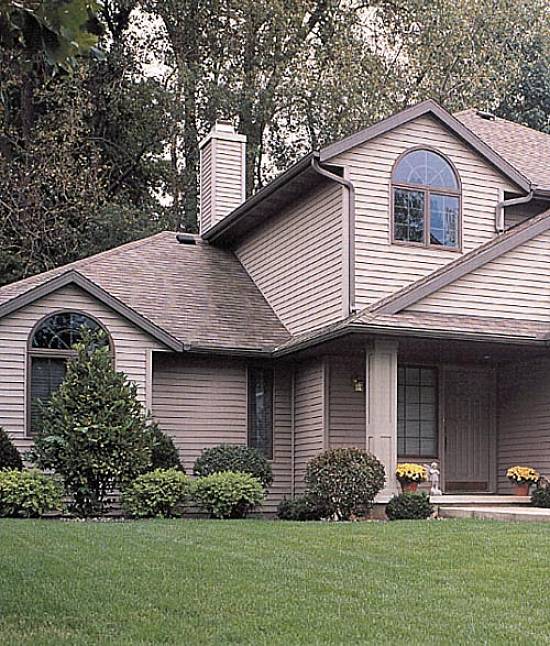 Resid�ncia com o 'vinyl siding' (Foto: divulga��o)