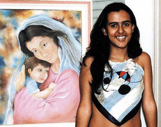 Danielle: �leo sobre tela (Foto: Soraya Liguori)