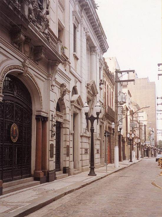 Rua XV: apar�ncia original (Foto: Sandra Netto)