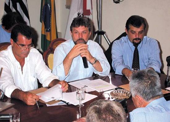 Prefeitos com vontade nas quest�es metropolitanas (Foto: Alexandra Giulietti/Prefeitura Municipal de Praia Grande)