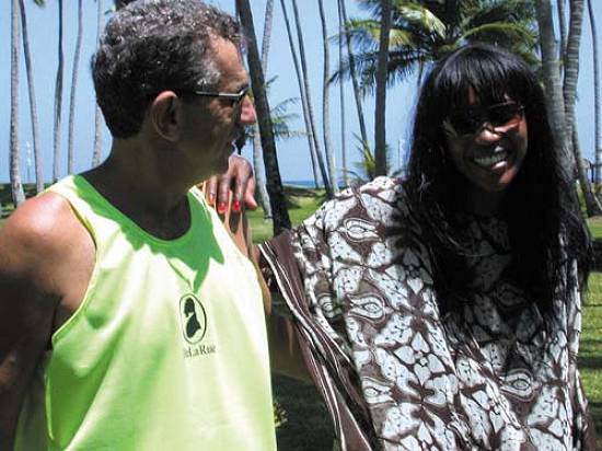 Ricardo Bernd e a top model Naomi Campbell (Foto: Dimas Schittini)