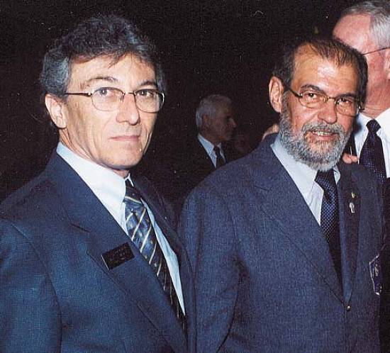 O governador Slvio Marola e o presidente do RC de Santos