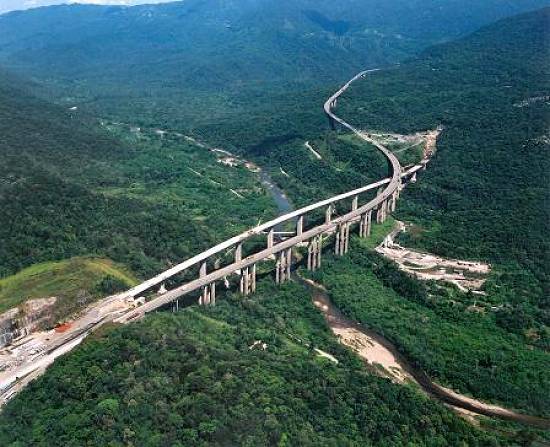 Interfer�ncia no ambiente foi minimizada na constru��o da segunda pista (Foto: Ecovias)