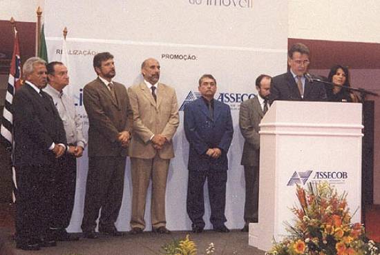 Na solenidade de abertura, o discurso do presidente da Assecob