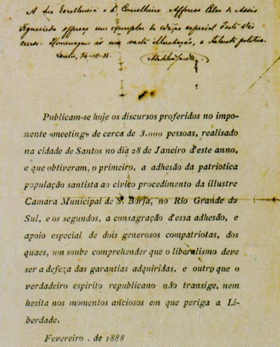 Imagem: 'Documentos Autgrafos Brasileiros na Coleo Pedro Corra do Lago', 1997, Ed. Salamandra, Rio de Janeiro/RJ
