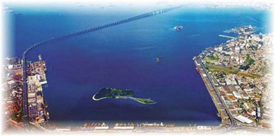 Vista a�rea do porto do Rio de Janeiro (Foto: CDRJ)