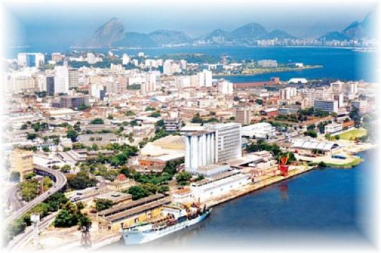 Vista a�rea do porto de Niter�i (Foto: CDRJ)