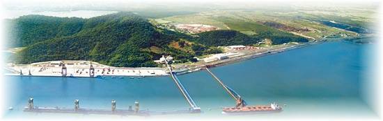 Vista a�rea do porto de Sepetiba (Foto: CDRJ)